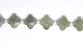 Labradorite Faceted Flower 14mm strand 32 beads-beads incl pearls-Beadthemup