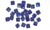 Lapis Lazuli Faceted Flower 10mm EACH BEAD-beads incl pearls-Beadthemup