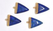 Lapis diamond Pendant 35x25 including Rings-beads incl pearls-Beadthemup