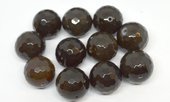 Agate Dyed  20mm Chocolate beads EACH BEAD-beads incl pearls-Beadthemup