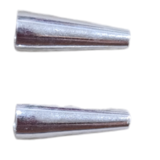 Sterling Silver Cone 12x4mm 2 pack-findings-Beadthemup