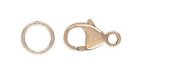 14k Gold filled lobster clasp 4.8x9mm with cl/5mm ring 2 sets-findings-Beadthemup