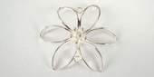 Sterling Silver Connecter 46mm Flower-findings-Beadthemup