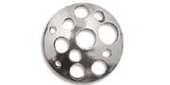 Sterling Silver Connecter Round 17mm 2 pack-findings-Beadthemup