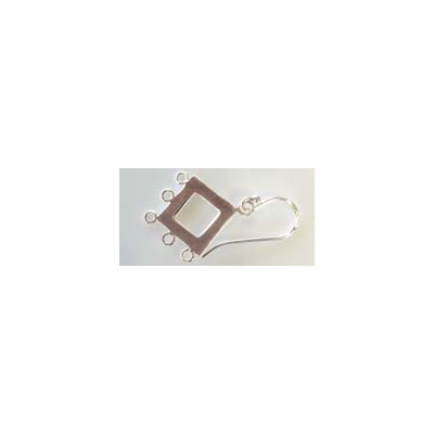 Sterling Silver Earring Diamond Drop Pair Chandelier Sterling Silver Earring Diamond Drop Pair