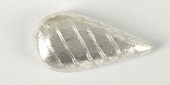 Sterling Silver Plate Copper 35x17x9mm Teardrop 2 pack-findings-Beadthemup