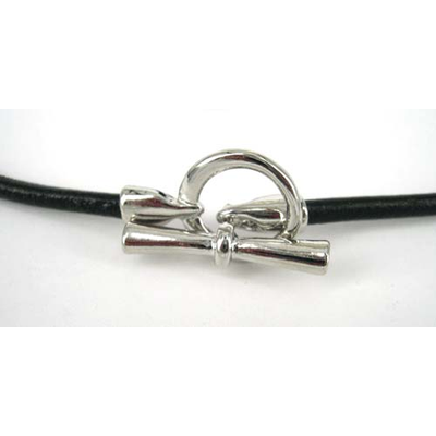 Base Necklace 4mm leather 50cm toggle