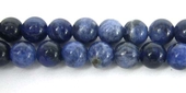 Sodalite Bolivian Polished Round 4mm beads per strand 93-beads incl pearls-Beadthemup