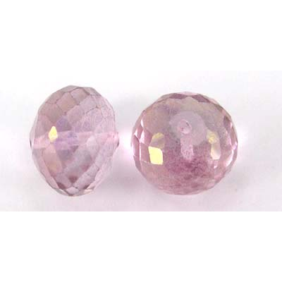 Pink Quartz Faceted Rondel 6x9mm EACH bead