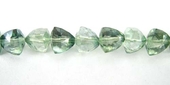 Mystic Quartz Faceted Pyramid 7mm beads per strand 37-beads incl pearls-Beadthemup