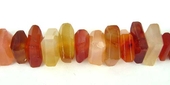 Carnelian 6-16mm Faceted rondel nugget /69-beads incl pearls-Beadthemup