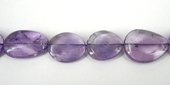 Amethyst Nugget Flat Polished approx 25x20mm strand-beads incl pearls-Beadthemup