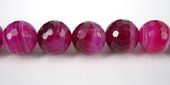 Agate w/vein Dyed round Faceted 18mm beads per strand 22b-beads incl pearls-Beadthemup