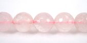 Rose Quartz Round Faceted 12mm beads per strand 33Beads-beads incl pearls-Beadthemup