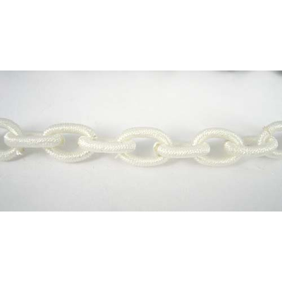Polyster chain 75cm White