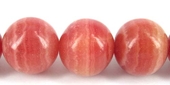 Rhodonite Dyed Polished Round 18mm Bead EACH-beads incl pearls-Beadthemup