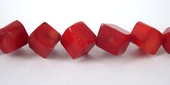 Red Coral 8mm side drill nugget beads per strand 36 b-beads incl pearls-Beadthemup