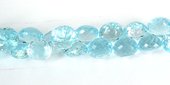 Sky Blue Topaz 7x6mm Faceted onion Bead-beads incl pearls-Beadthemup