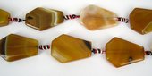 Agate Dyed  40x20mm Polished Oval/Teardrop-beads incl pearls-Beadthemup