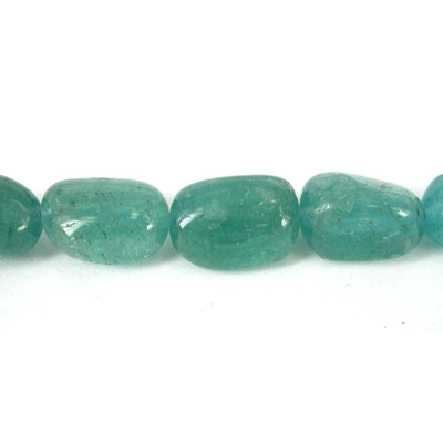Apatite Polished Nugget 10mm x 5mm approx 38 beads