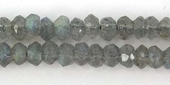 Labradorite 5mm Faceted Rondel beads per strand 120Beads-beads incl pearls-Beadthemup