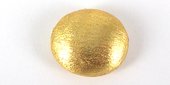 Gold Plate Copper 14x16 mm Oval Beads 4 pack-findings-Beadthemup