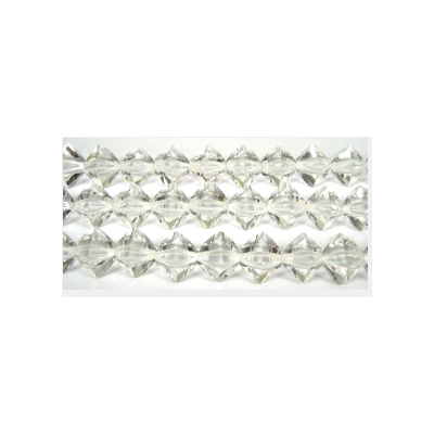 Clear Quartz Diamond Faceted 10mm EACH Bead