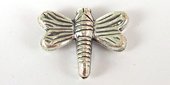 Sterling Silver Plate Copper Bead Butterfly 21x17mm 4 pack-findings-Beadthemup