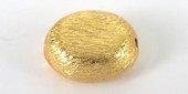 Gold Plate Copper 13x10x6mm oval 4 pack-findings-Beadthemup