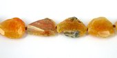 Agate Dyed Nugget Flat Crackled Faceted approx 3-beads incl pearls-Beadthemup