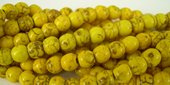 Howlite Dyed Round 6mm Yellow beads per strand 72Beads-beads incl pearls-Beadthemup