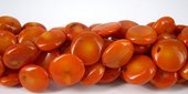 Orange Coral approx.12mm coin/strand 28Beads-beads incl pearls-Beadthemup