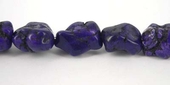 Howlite Dyed Nugget app.15mm Purple beads per strand-beads incl pearls-Beadthemup