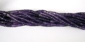 Amethyst Mult/Colour  4mm Faceted Wheel beads per strand 130-beads incl pearls-Beadthemup
