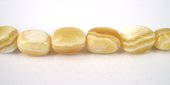 Agate w/vein nugget/Rectangle Polished 18x13mm strand-beads incl pearls-Beadthemup