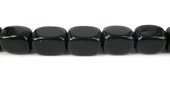 Agate Black nugget/Rectangle Polished 18x13mm beads per strand-beads incl pearls-Beadthemup
