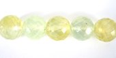 Prehnite Faceted Round 9.5mm bead-beads incl pearls-Beadthemup