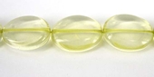 Lemon Quartz 10x12mm Polished Flat Oval beads per strand 26-beads incl pearls-Beadthemup