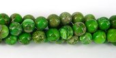 Emperial jasper Dyed Polished Round 8mm /50-beads incl pearls-Beadthemup