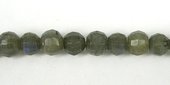 Labradorite 8mm Faceted  Round bead-beads incl pearls-Beadthemup