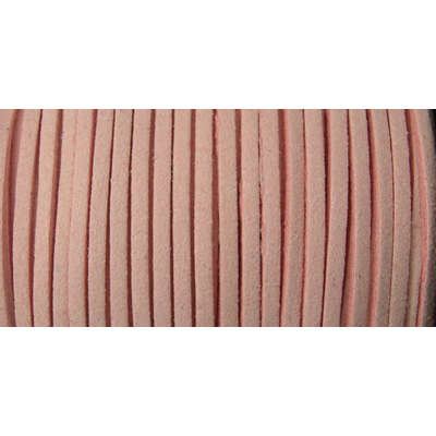 Faux Suede 3mm Pale Pink per M