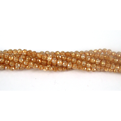 Gold Quartz 4mm Faceted Round beads per strand 110 Beads