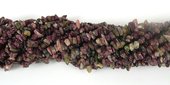 Gemstone Chip Pink Tourmanline 90cm-beads incl pearls-Beadthemup