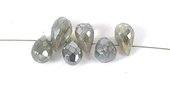 Labradorite coatd 6x4mm Faceted T/Drill Bril-beads incl pearls-Beadthemup