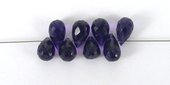 African Amthyst 6x4mm Faceted T/Drill Briltt-beads incl pearls-Beadthemup