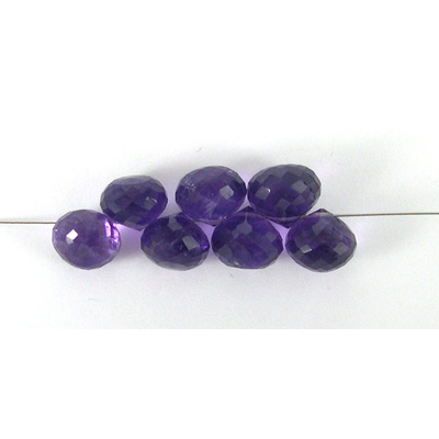 Amethyst 9mm Faceted Onion bead