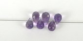 Pink Amethyst 6x4mm T/Drill Briltte BEAD-beads incl pearls-Beadthemup