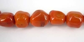 Coral orange nugget approx 14mm/35 Beads-beads incl pearls-Beadthemup
