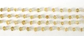 Sterling Silver & Citrine Handmade chain per M-beads incl pearls-Beadthemup