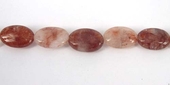 strawberry Quartz 10x14mm Polished Oval/28-beads incl pearls-Beadthemup